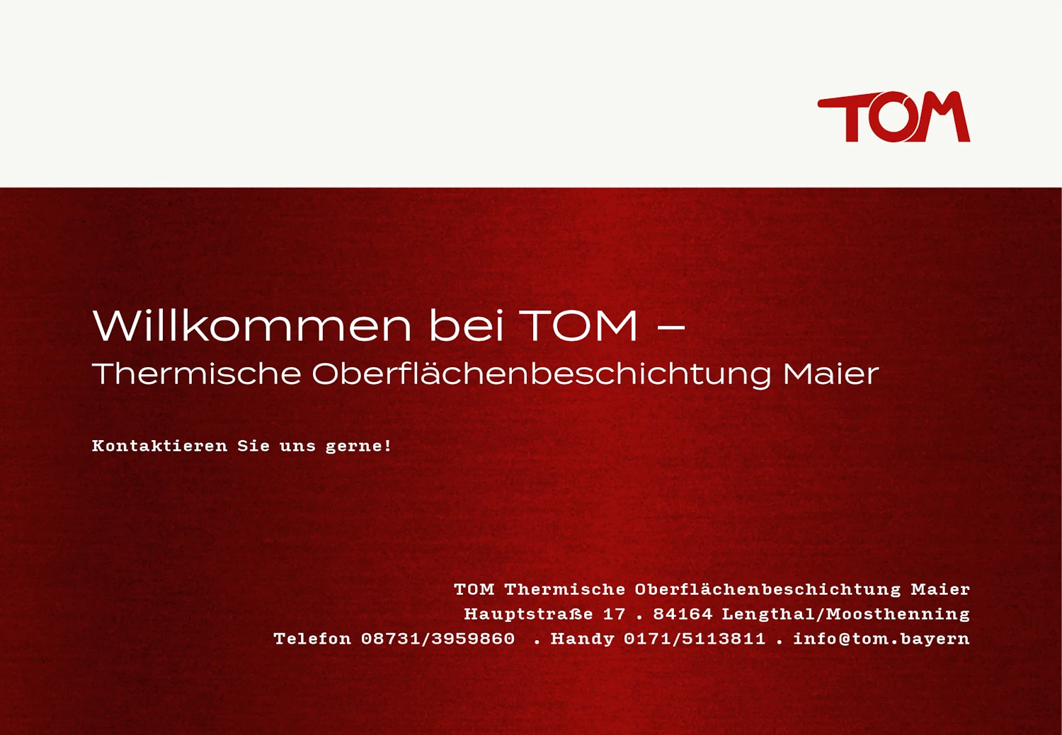 TOM - Thermische Oberflächenbeschichtung Maier